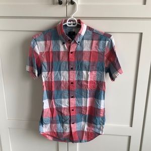 J Crew Mens’ XS Short Sleeve Button Down Shirt
